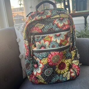 Vera Bradley Large Floral Backpack